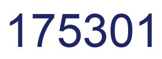 Number 175301 blue image