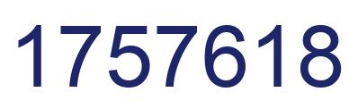 Número 1757618 imagen azul