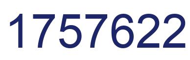 Número 1757622 imagen azul