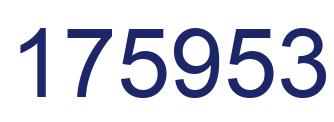 Number 175953 blue image