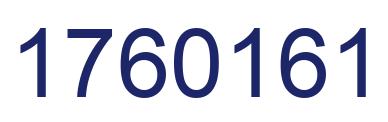 Number 1760161 blue image