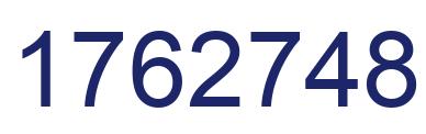 Number 1762748 blue image