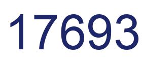 Number 17693 blue image