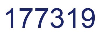 Number 177319 blue image