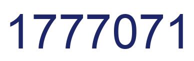 Number 1777071 blue image