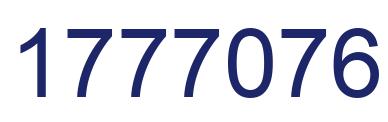 Number 1777076 blue image