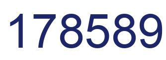 Number 178589 blue image