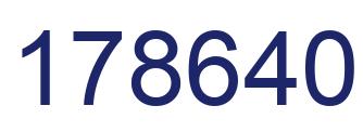 Number 178640 blue image
