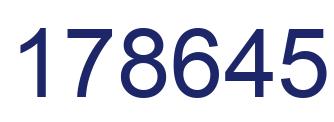 Number 178645 blue image