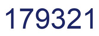 Number 179321 blue image