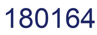 Number 180164 blue image