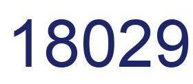 Number 18029 blue image