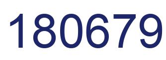 Number 180679 blue image