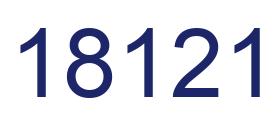 Number 18121 blue image