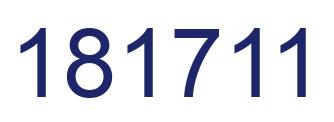 Number 181711 blue image