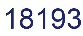 Number 18193 blue image