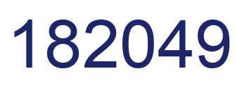 Number 182049 blue image
