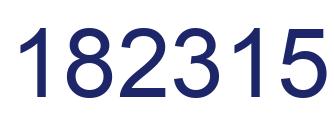 Number 182315 blue image