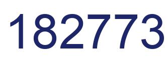 Number 182773 blue image