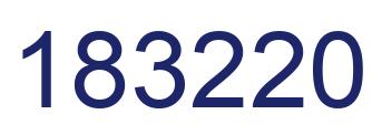 Number 183220 blue image