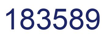 Number 183589 blue image