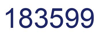Number 183599 blue image