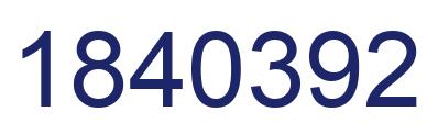 Número 1840392 imagen azul