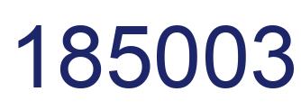 Number 185003 blue image