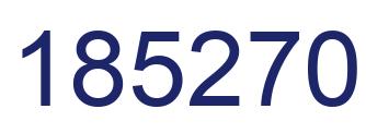 Number 185270 blue image