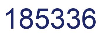 Number 185336 blue image