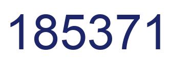 Number 185371 blue image