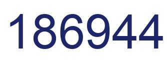 Número 186944 imagen azul