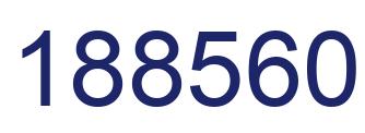 Number 188560 blue image