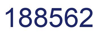 Number 188562 blue image