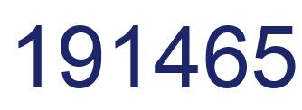 Number 191465 blue image