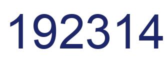 Number 192314 blue image