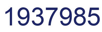 Number 1937985 blue image