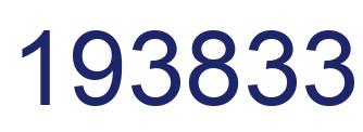 Number 193833 blue image