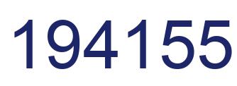 Number 194155 blue image