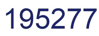 Número 195277 imagen azul