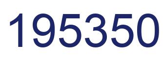 Number 195350 blue image