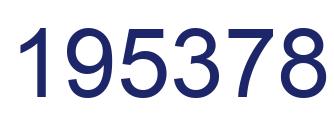 Number 195378 blue image