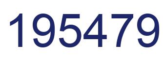 Número 195479 imagen azul
