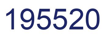 Number 195520 blue image