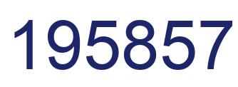 Number 195857 blue image