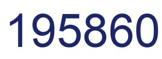 Number 195860 blue image