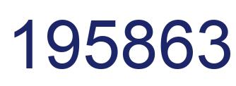 Number 195863 blue image