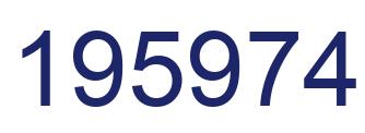 Number 195974 blue image
