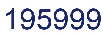 Number 195999 blue image