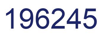 Number 196245 blue image